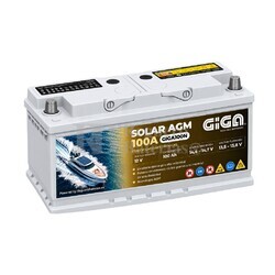 Bater�a AGM 100Ah 12V Solar y N�utica | Alto Ciclo, Arranque y M�xima Fiabilidad